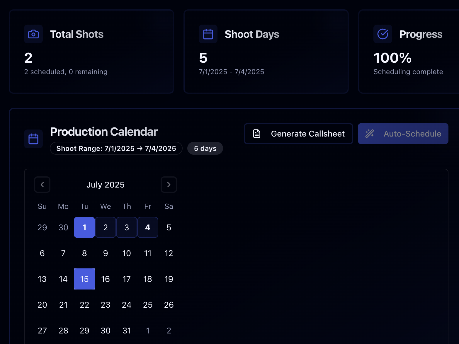 Intelligent Scheduling