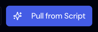 Screenshot: The Pull from Script button from an earlier version of Storiara